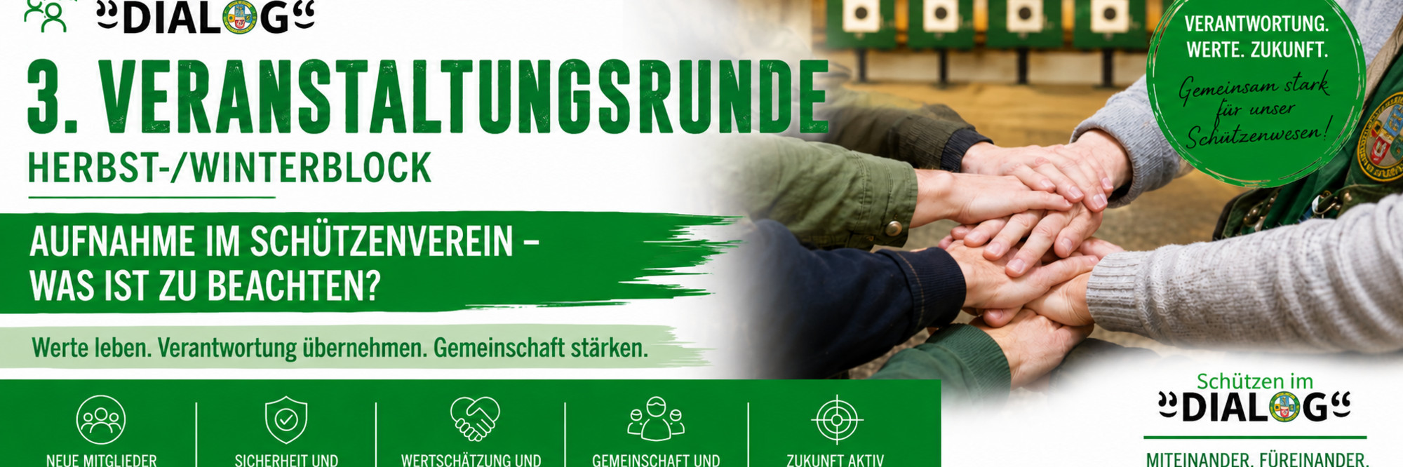 Vorschau auf den Herbst-/Winterblock: das Projekt Schützen im Dialog startet in die 3. Veranstaltungsrunde