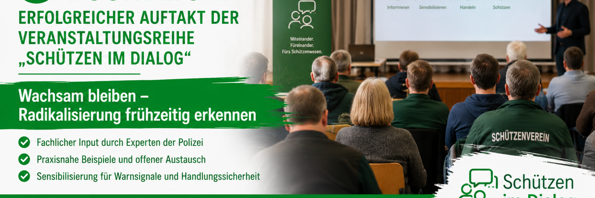 Rückblick: Erfolgreicher Auftakt der Veranstaltungsreihe „Schützen im Dialog“